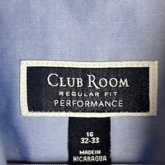 🧡3/15 NWT Club Room Regular Fit Performance Cotton Shirt Men's 16/32-33 - Picture 3 of 11
